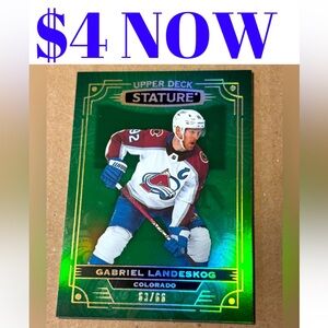 Gabriel Landeskog 2022 Stature Colorado Avalanche Hockey Card 53/65